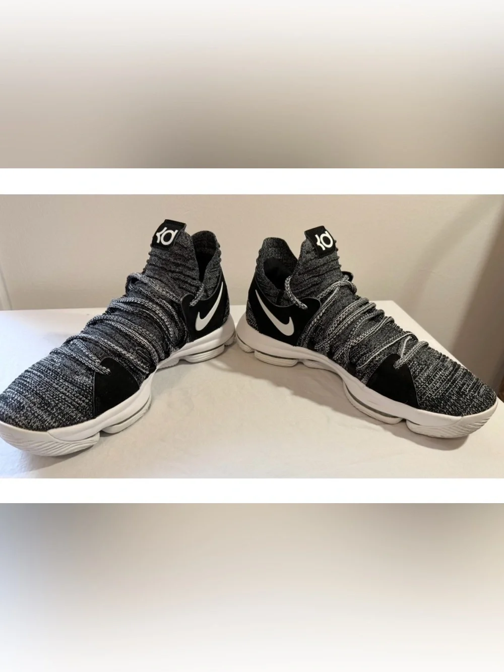Nike Zoom KD 10 'Oreo' Basketball Shoes Size 10 (897815-001)